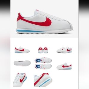 New Nike Cortez 72' White Blue Red Women's 8.5 / 7 Youth